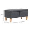 HOMCOM Linen Storage Ottoman Footstool for Toy Box, Bed End, Shoe Bench thumbnail 3