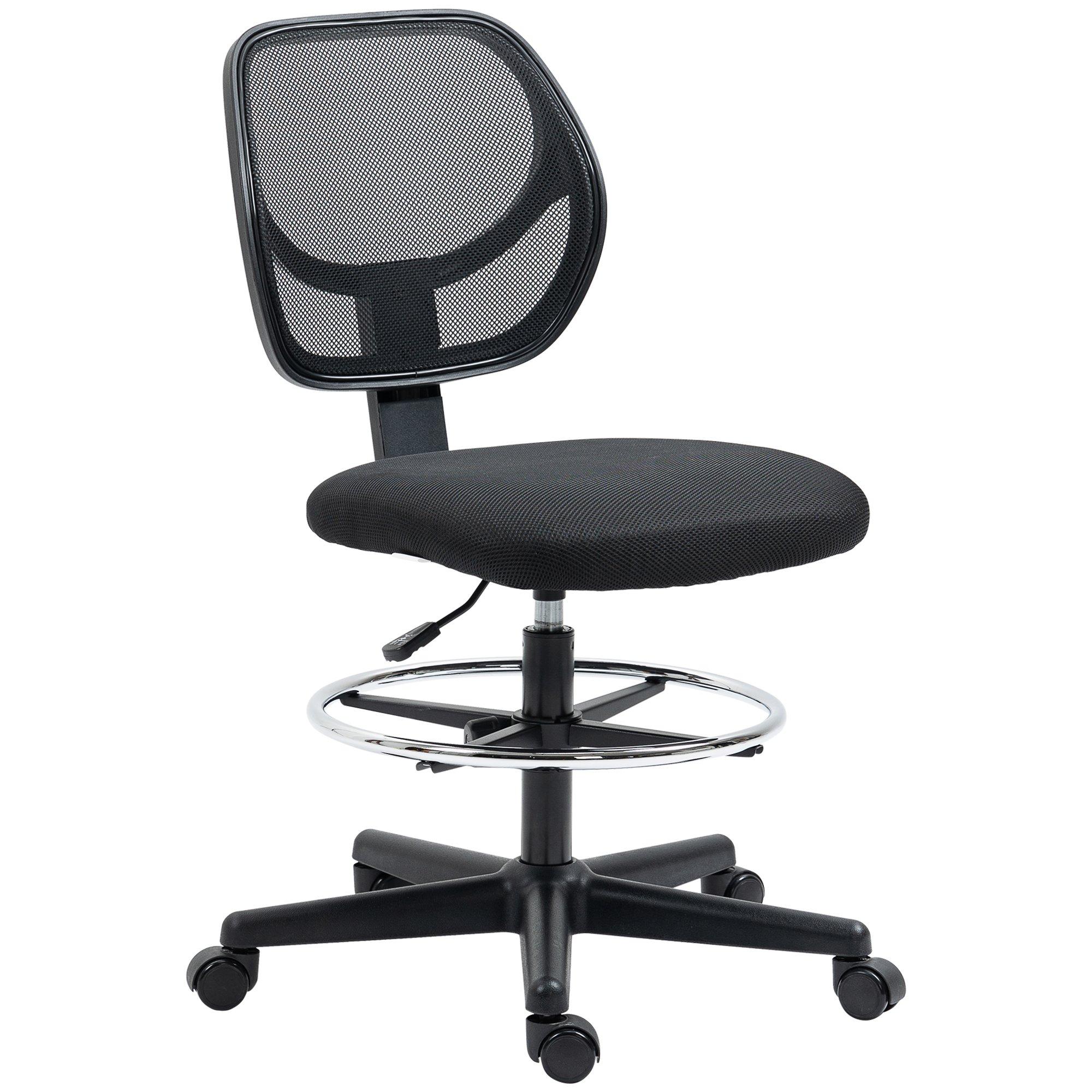 Office Chair Draughtsman Chair with 360deg Wheels for Standing Desk