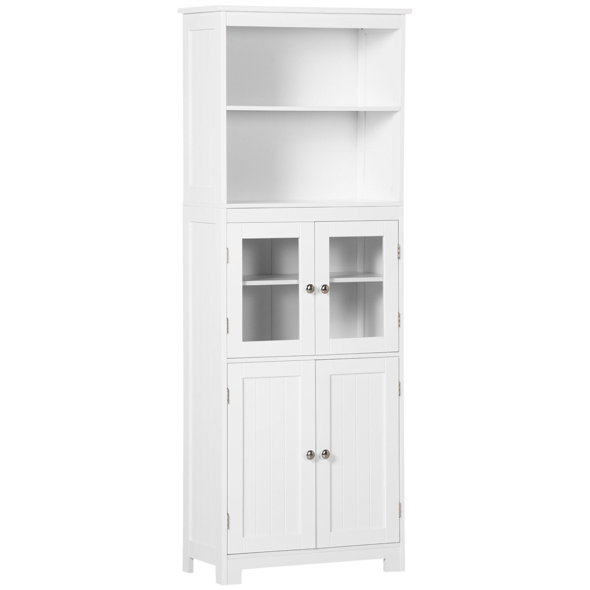 162cm Kitchen Cupboard Storage Cabinet   Adjustable Shelves