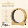 PAWHUT Cat Treadmill Wooden Cat Exercise Wheel with Runway Cat Running Wheel thumbnail 5