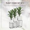 OUTSUNNY Decorative Plant Stand Set of 3, Square Flower Pot Holders Bedroom thumbnail 4