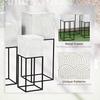 OUTSUNNY Decorative Plant Stand Set of 3, Square Flower Pot Holders Bedroom thumbnail 5