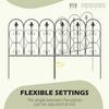 OUTSUNNY 5PCs Garden Fencing Panels Flower Bed Border Edging Animal Barrier thumbnail 5