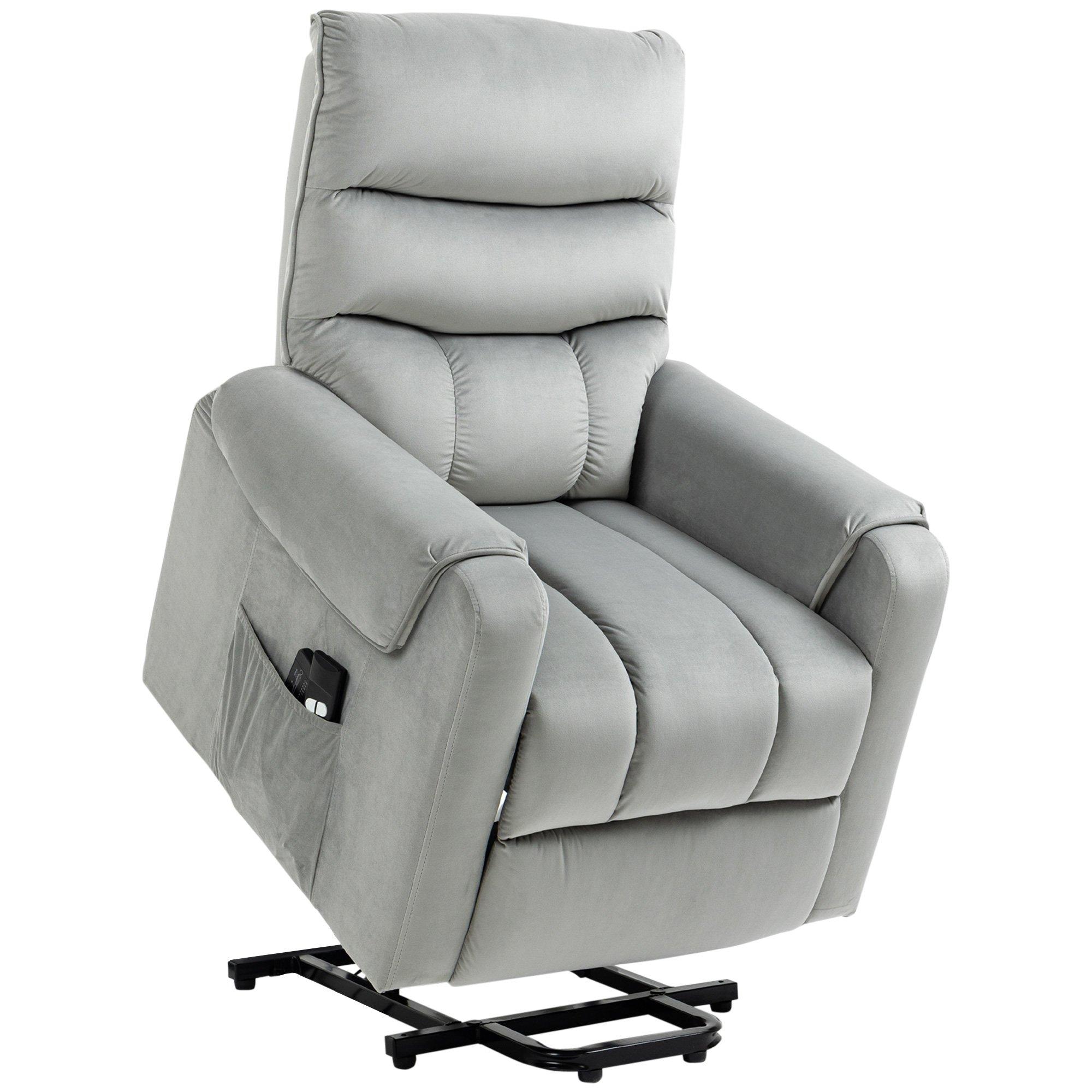 Electric Power Lift Recliner Vibration Massage Upholstered Reclining Chair