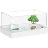 PAWHUT Turtle Tank, Aquarium Glass Tanks with Basking Platform, Filter Layer thumbnail 1