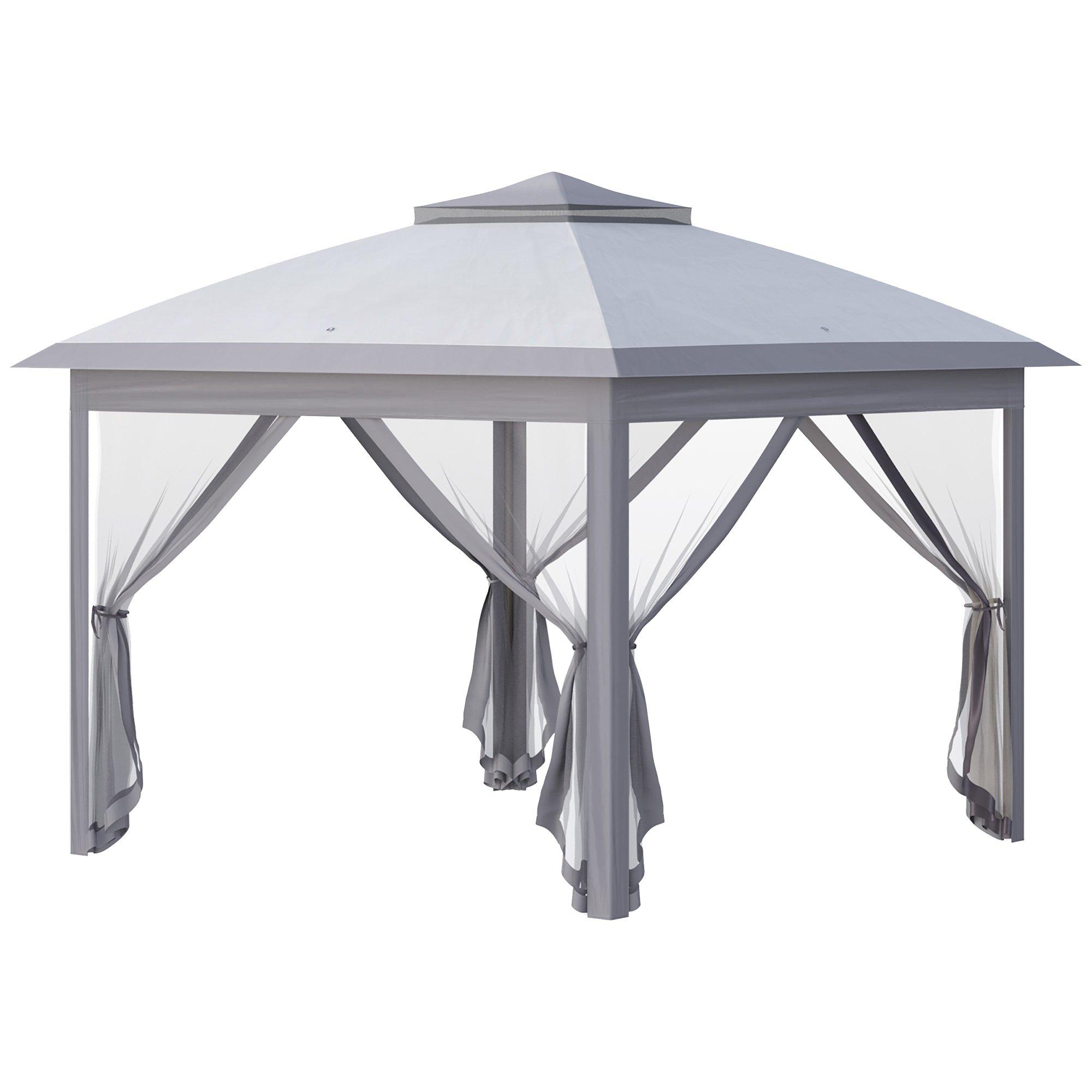 Pop Up Gazebo Height Adjustable Canopy Tentwith Carrying Bag