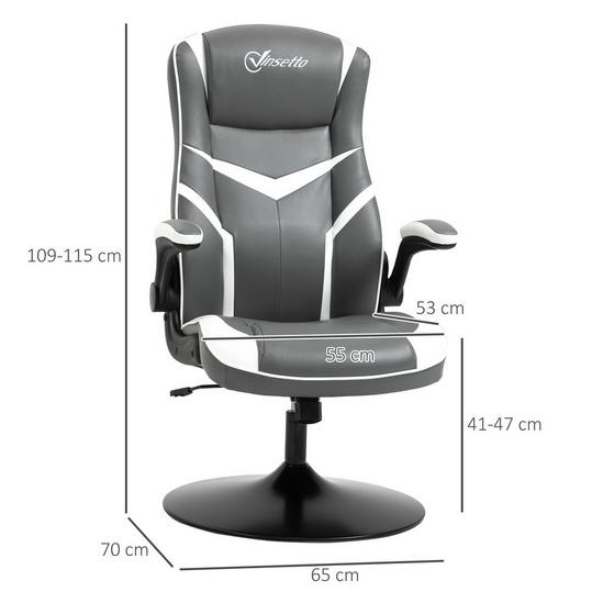 VINSETTO High Back Computer Gaming Chair Video Game Chair with Swivel 3