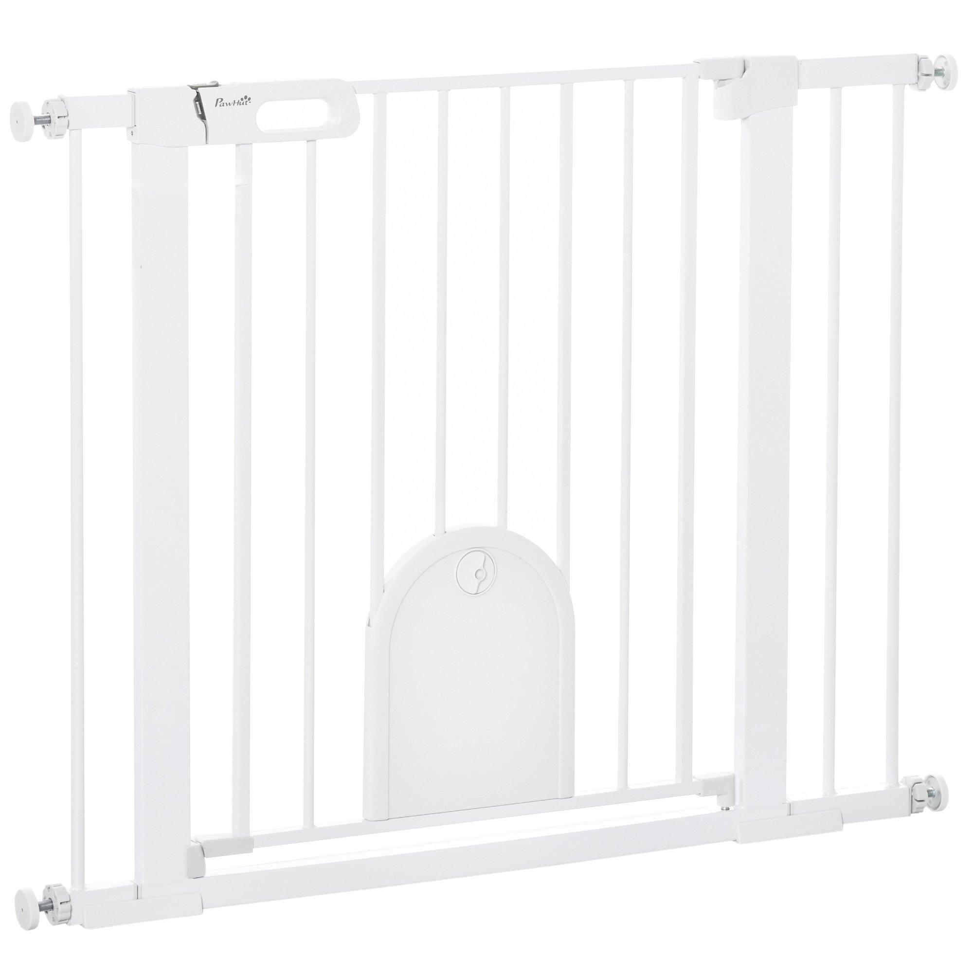 75-103 cm Extra Wide Pet Safety Gate, Stair Pressure Fit, Double Locking