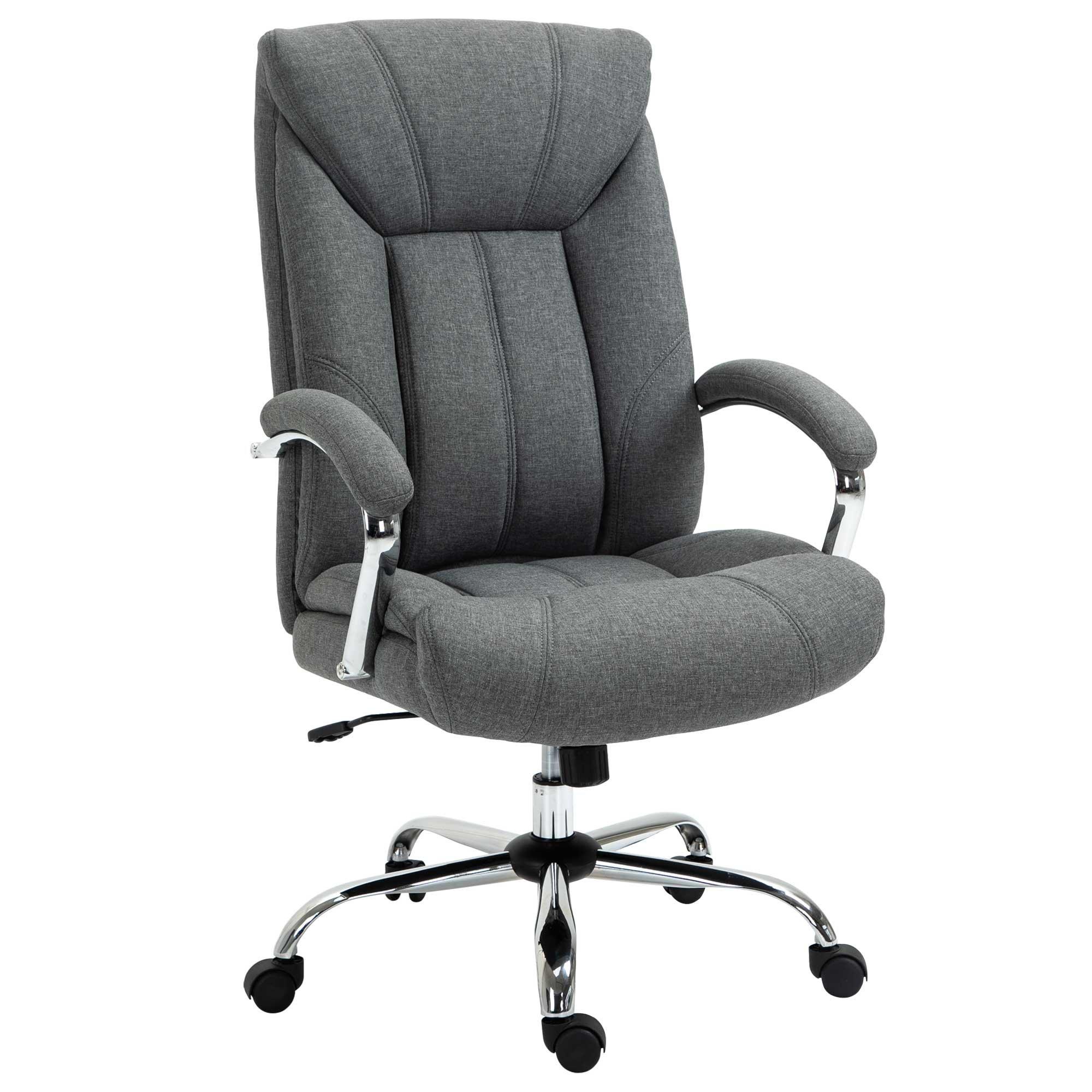 High Back Home Office Chair Computer Desk Chair with Arm, Swivel Wheels