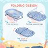 ZONEKIZ Foldable Baby Bathtub w/ Non-Slip Support Legs, Cushion, Shower Holder thumbnail 4