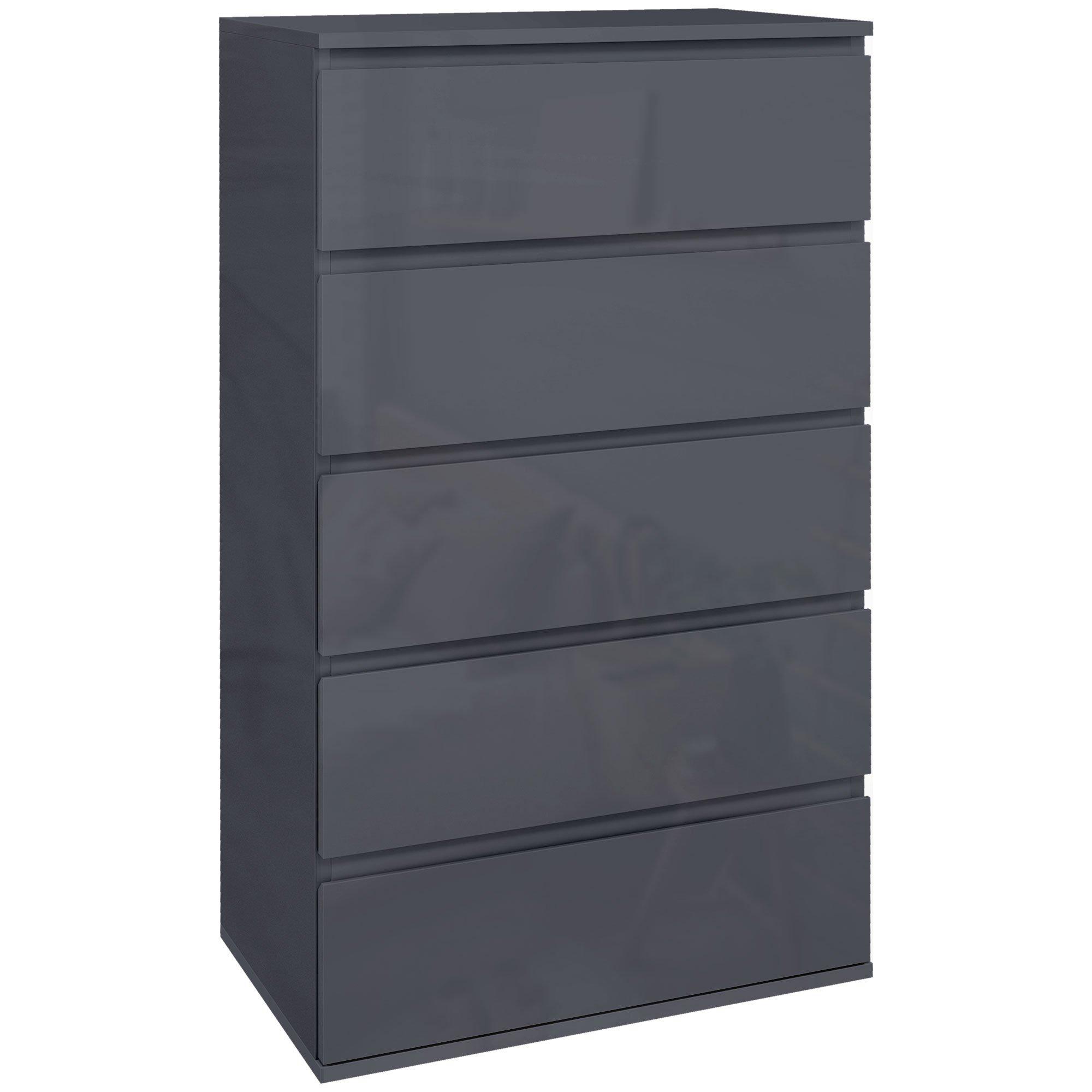 Chest of Drawers Modern 5 Drawers Dresser for Bedroom