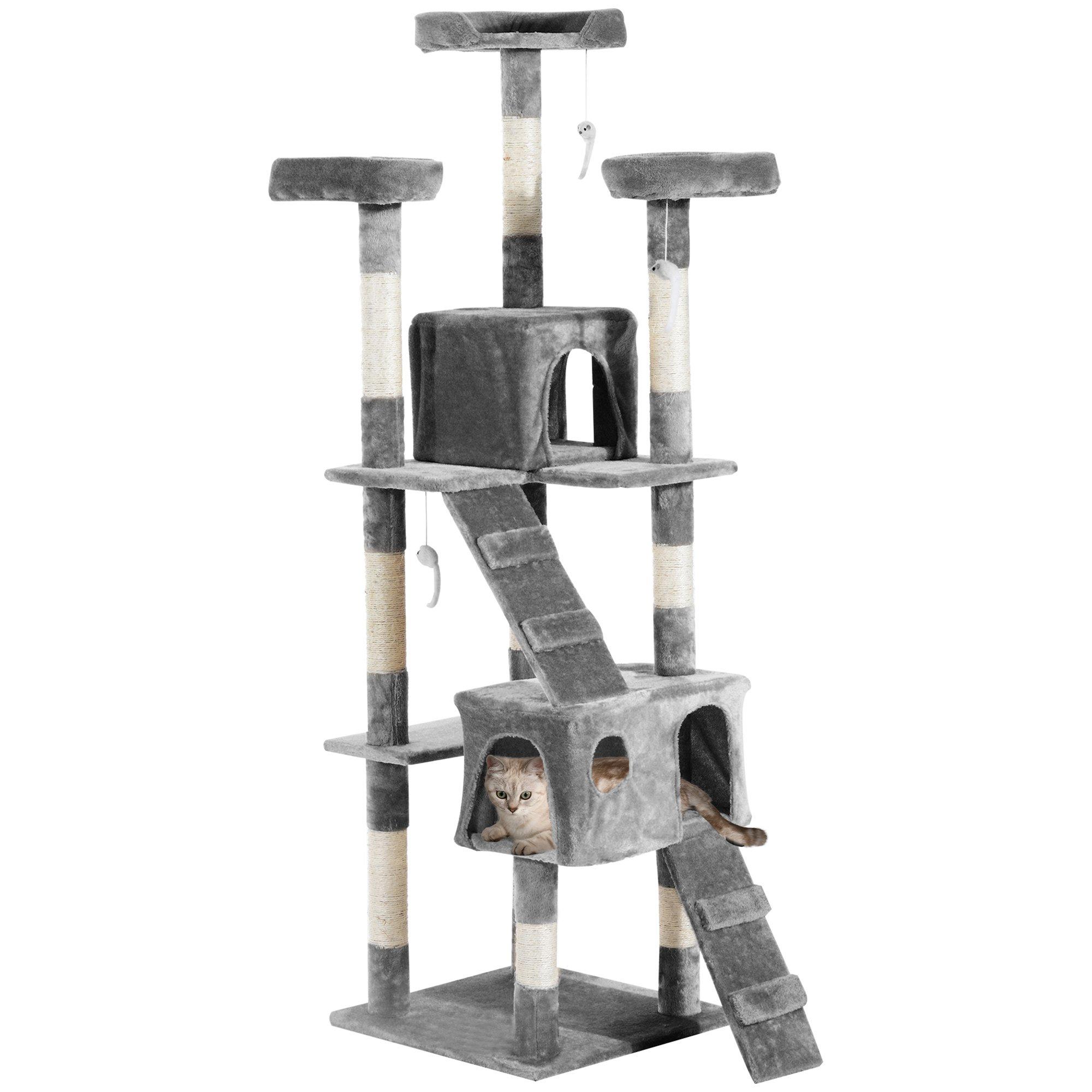 Cat Tree Kitty Activity Play Centre, Scratching Scratcher, 170cm