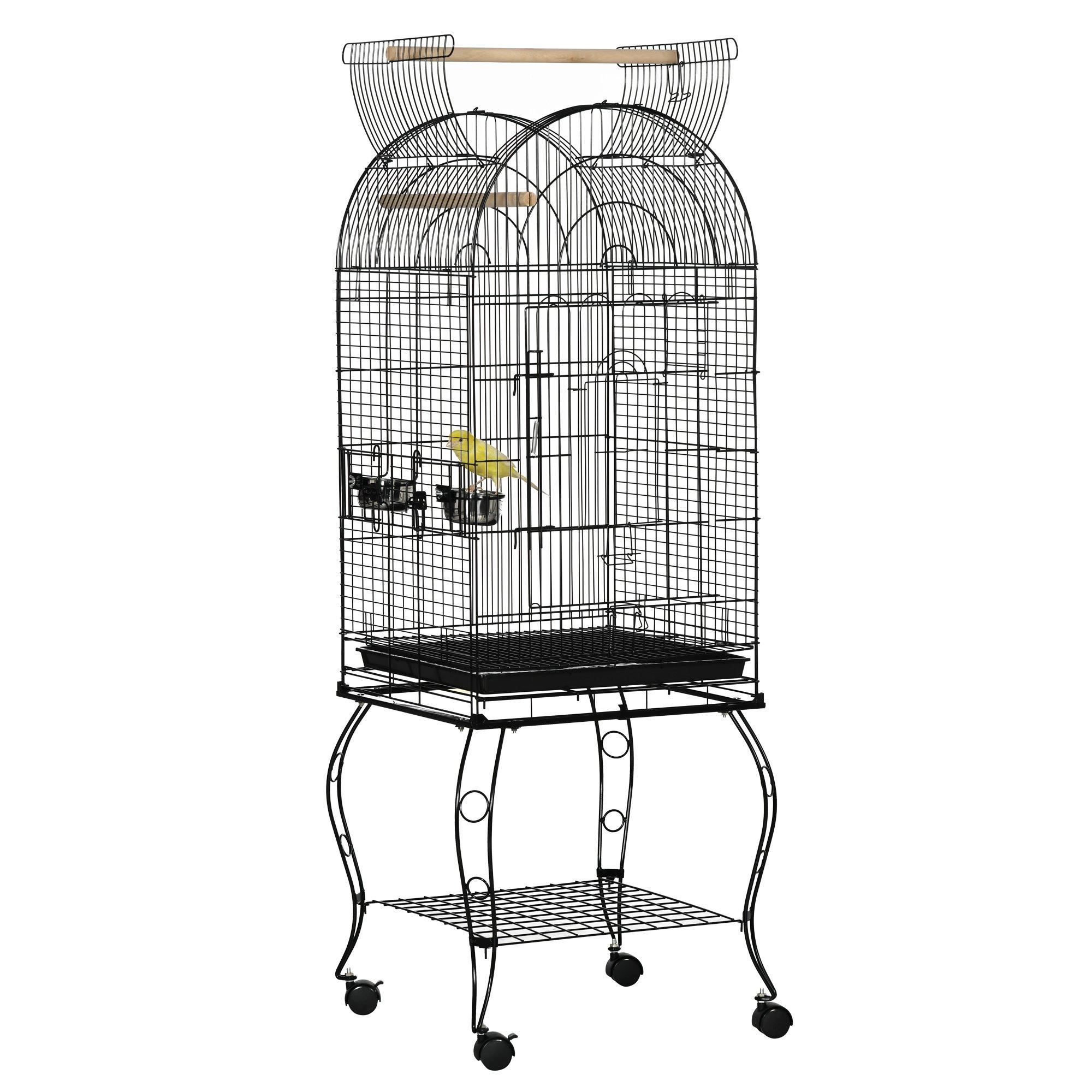 Large Bird Cage, Pet Aviary Parrot Macaw Cockatiel Finch Feeding