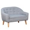 HOMCOM Kids Mini Sofa Armchair Seating Chair Bedroom Playroom Furniture Grey thumbnail 1