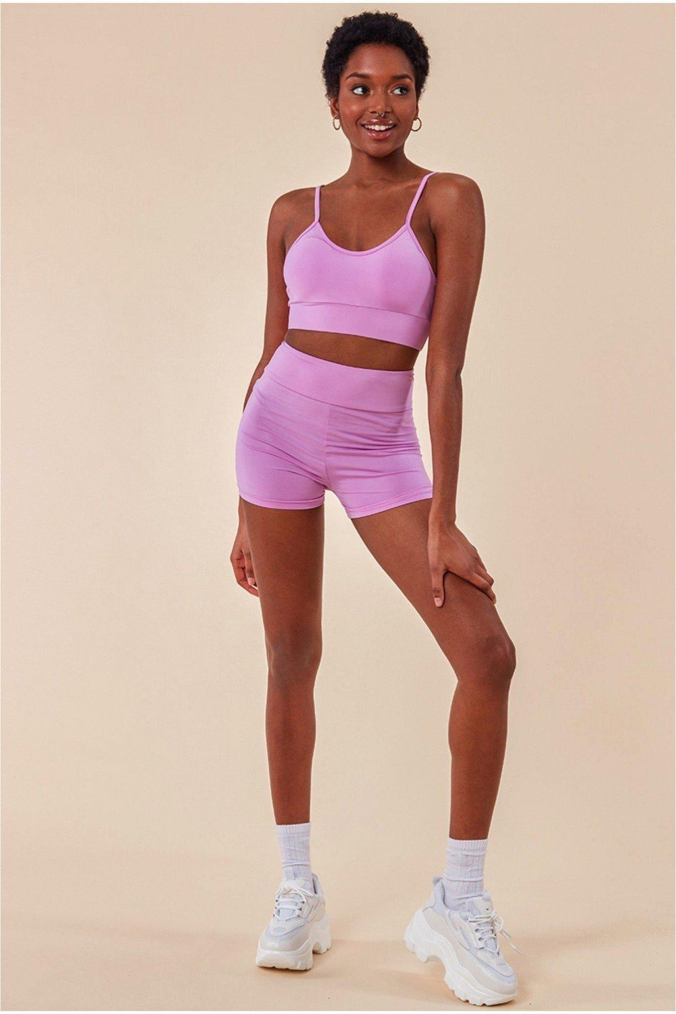 Cropped Bralette & Cycle Short Set