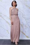 Danaya Art Deco Sequin Evening Blouson Dress thumbnail 1