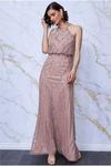 Danaya Art Deco Sequin Evening Blouson Dress thumbnail 2