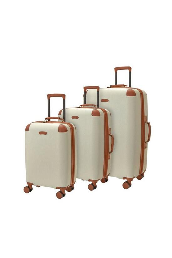 Infinity Leather Hard Shell Classic Suitcase Luggage 1
