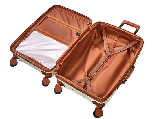 Infinity Leather Hard Shell Classic Suitcase Luggage 6