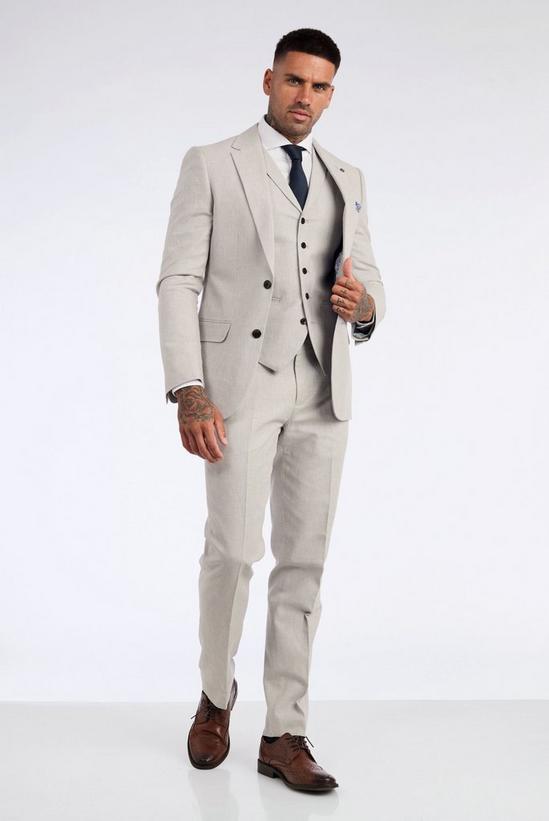 Harry Brown London Leo Linen Slim Fit Three Piece Suit 1