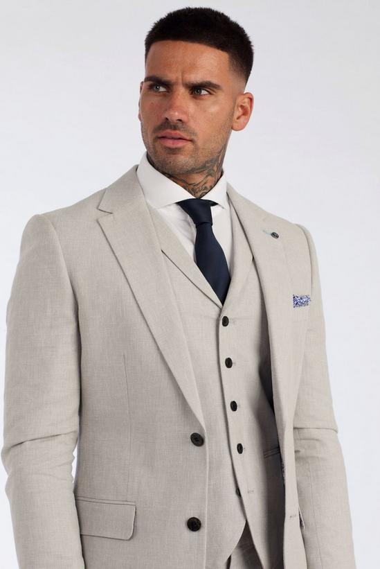 Harry Brown London Leo Linen Slim Fit Three Piece Suit 3