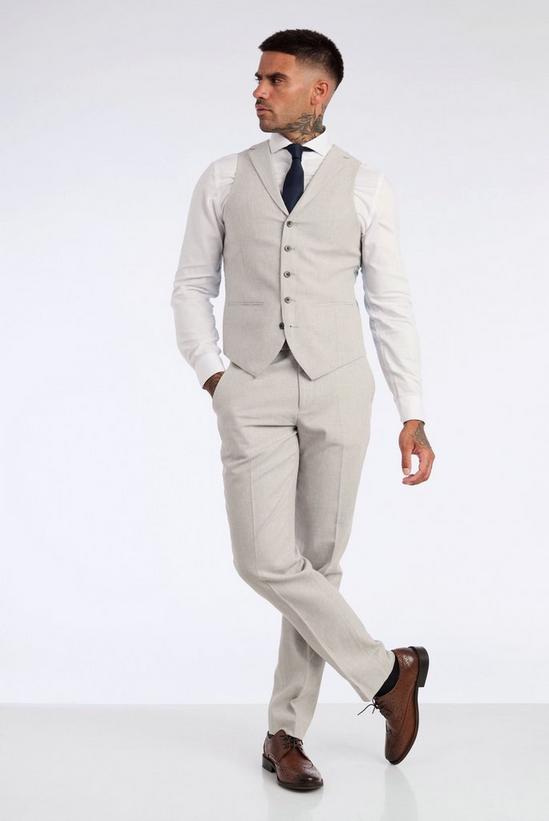 Harry Brown London Leo Linen Slim Fit Three Piece Suit 6