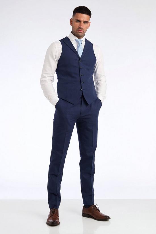 Harry Brown London Leo Linen Slim Fit Three Piece Suit 6