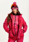 Liquorish Ski Waterproof Jacket In Pink Zebra Print thumbnail 2