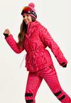 Liquorish Ski Waterproof Jacket In Pink Zebra Print thumbnail 4
