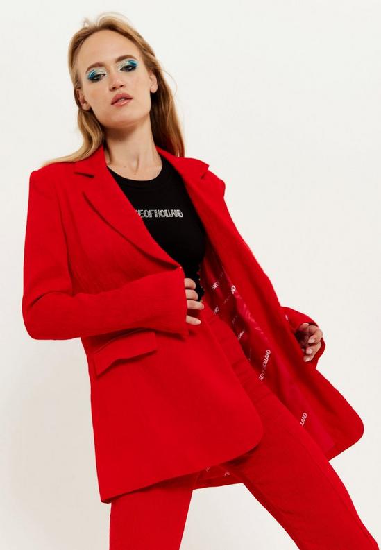 House of Holland Red Block Colour Pleat Blazer 6