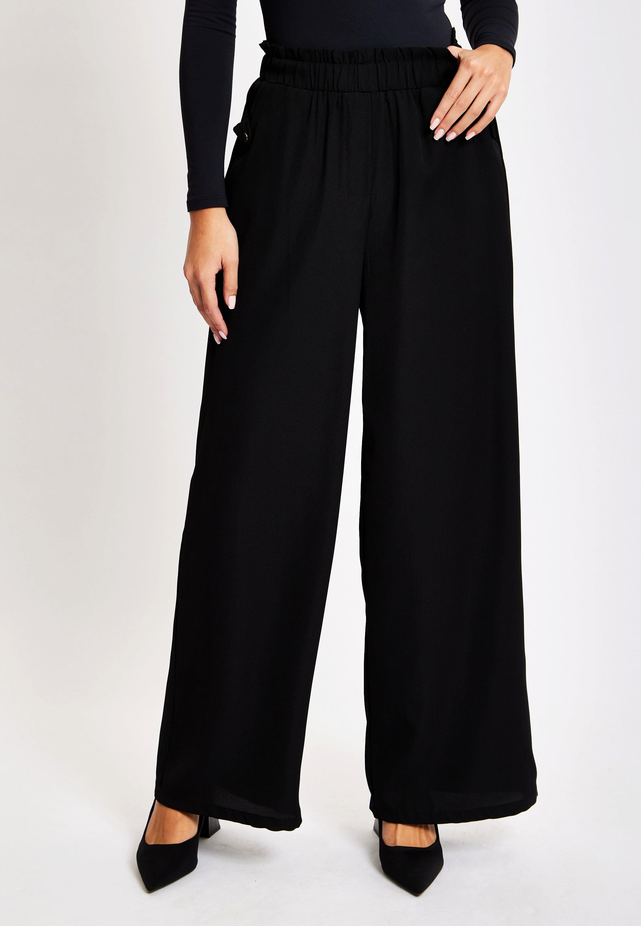 Black Wide Leg Trousers product