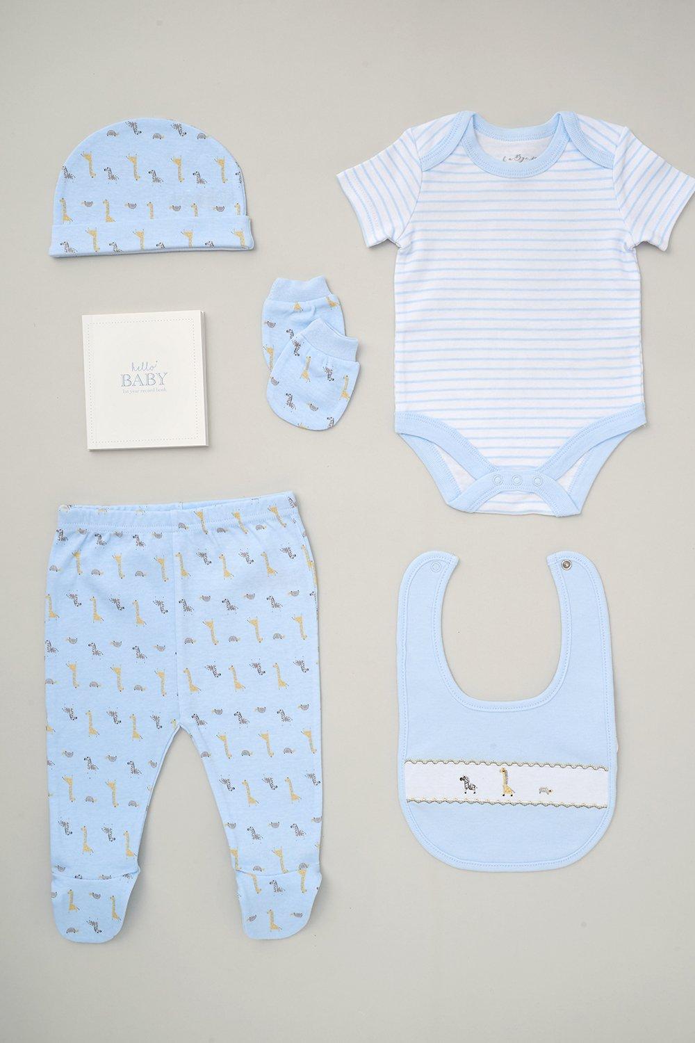 6-Piece Animal Print Baby Gift Set