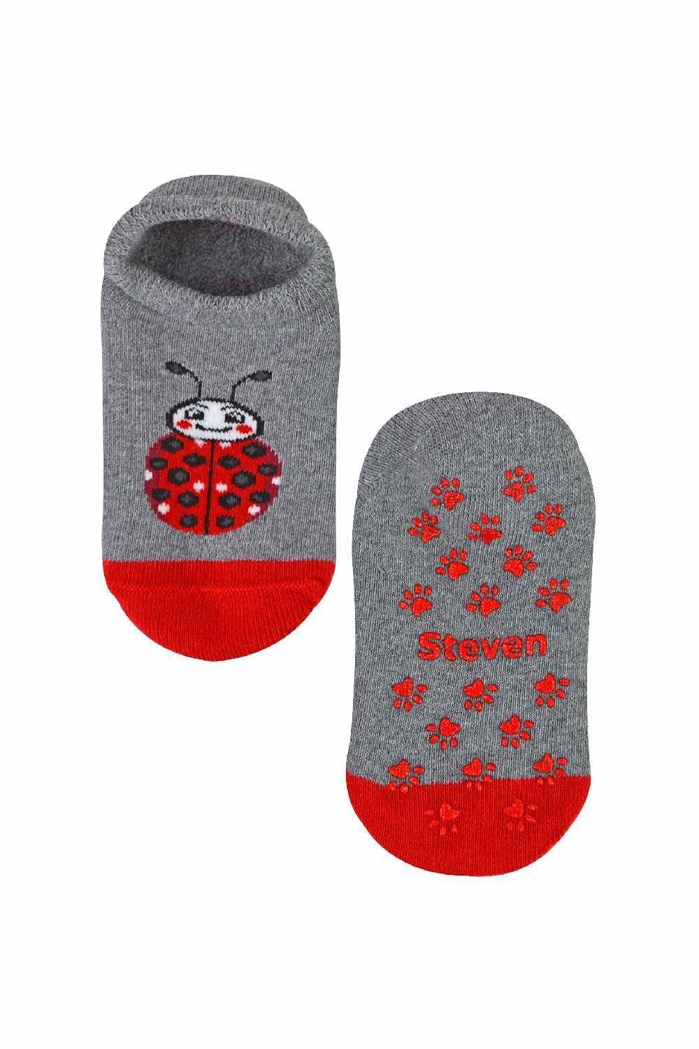 Toddler Low Cut Soft Cotton Invisible Slipper Socks with Grippers