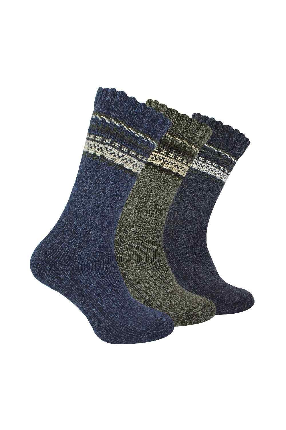 3 Pairs Thick Merino Wool Socks - Outdoor Warm Boot Socks