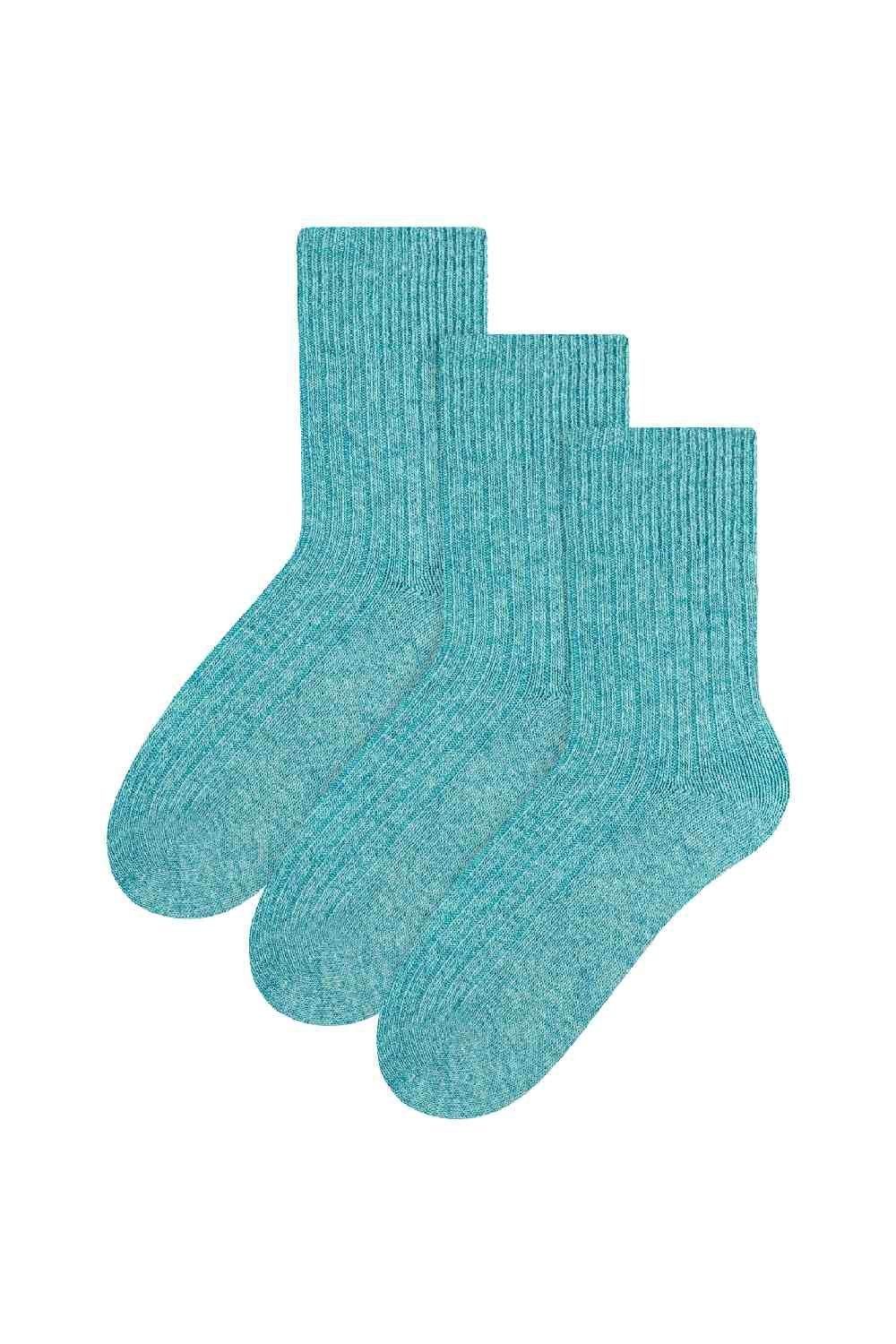 3 Pairs Warm Soft Wool Cushioned Dress Socks