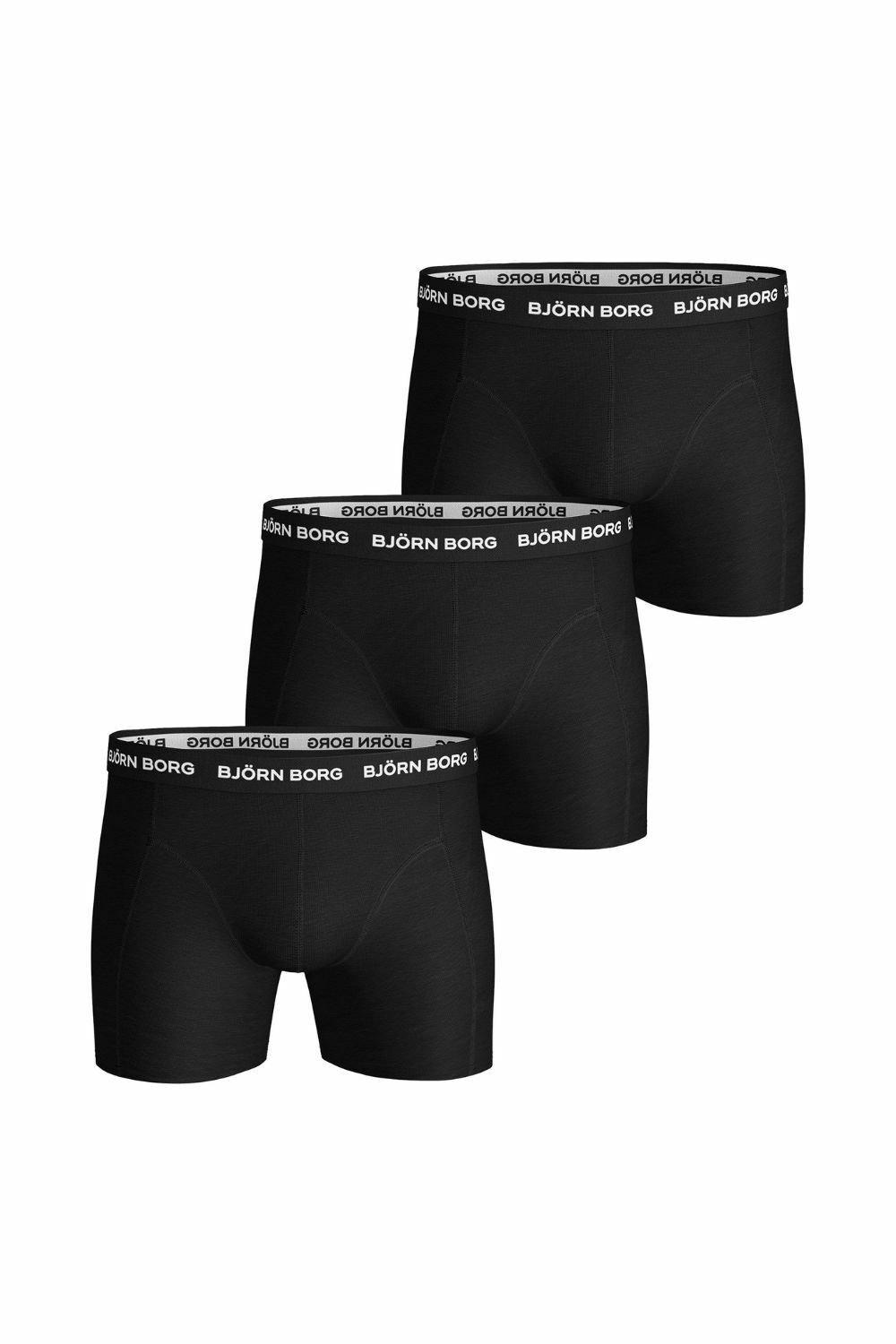 3 Pairs Cotton Rich Comfort Stretch Fit Boxer Shorts