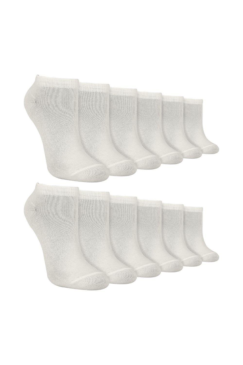 12 Pair Multipack Trainer Socks - Ankle Bamboo Socks