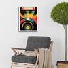 Artery8 Retro Record Player DJ Decks Turntable Abstract Print Art Print Framed Poster Wall Decor 12x16 inch thumbnail 2