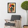 Artery8 Abstract Colourful Pop Art People Art Print Framed Poster Wall Decor 12x16 inch thumbnail 2