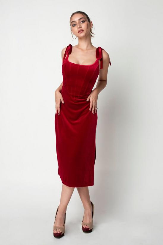 DOUBLE SECOND Corset Velvet Dress 1