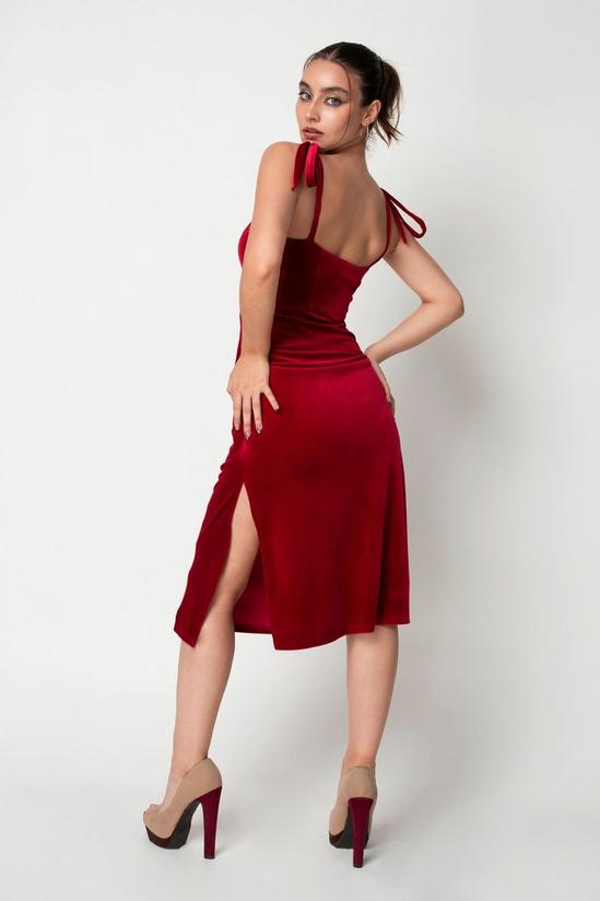 DOUBLE SECOND Corset Velvet Dress 2