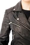 Barneys Originals Textured Leather Biker Jacket thumbnail 5
