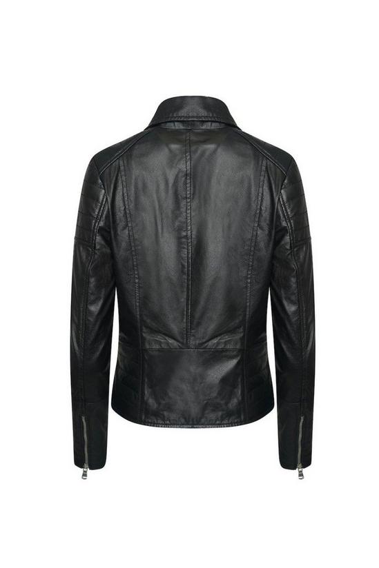 Barneys Originals Textured Leather Biker Jacket 6