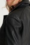 Barneys Originals Ribbed Leather Jacket thumbnail 3