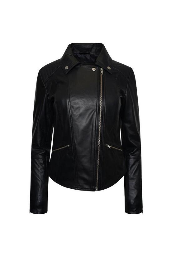 Barneys Originals Ribbed Leather Jacket 6