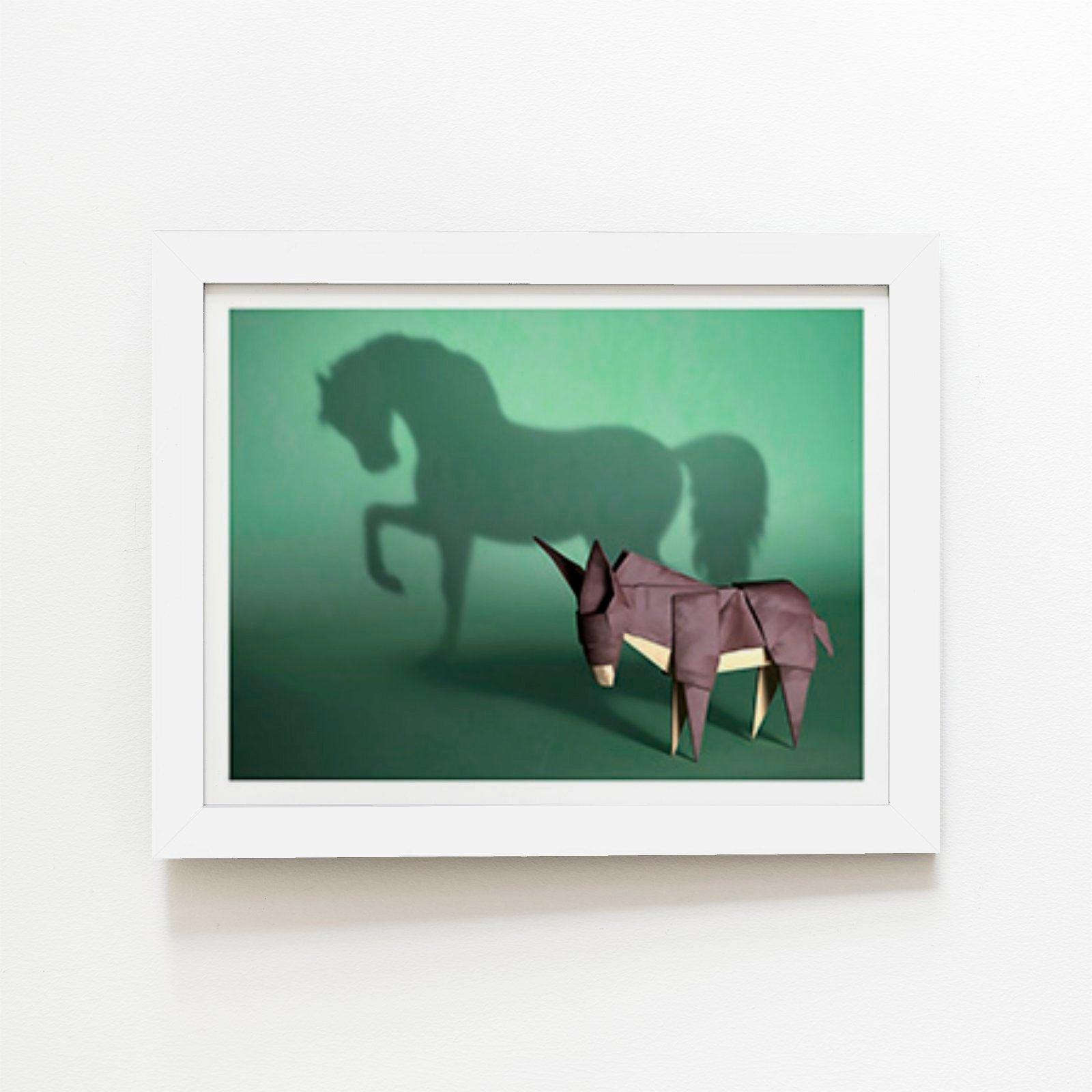 Hidden Potential - Mustang Framed Art Print
