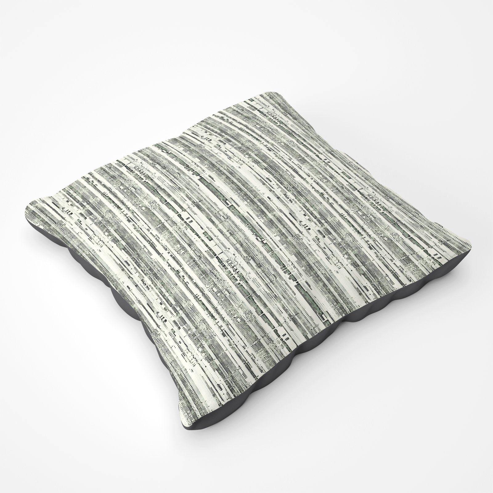 Washed Out Canvas Pattern Floor Cushion