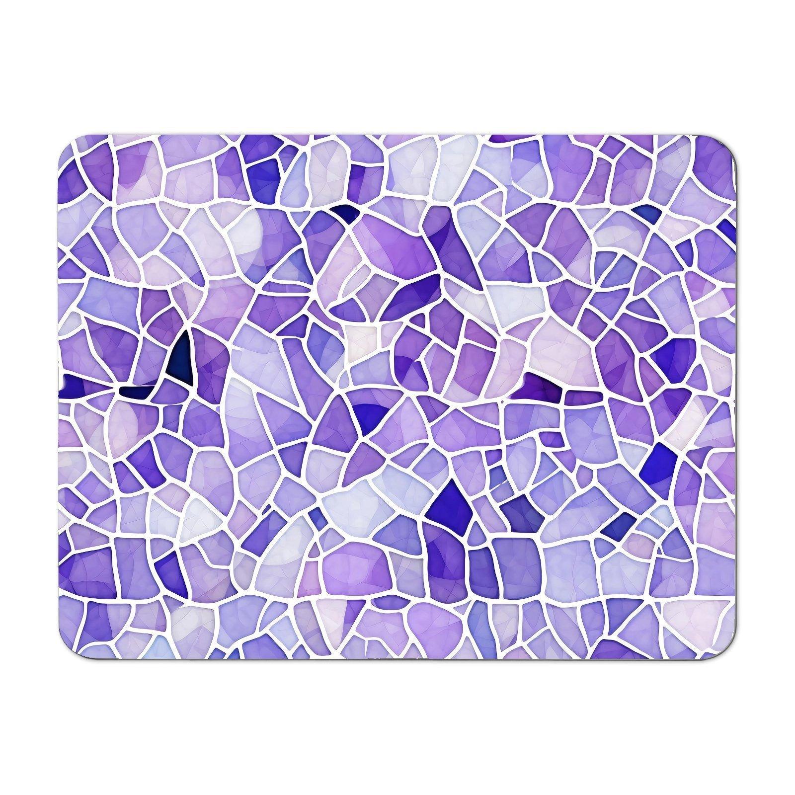 Purple and White Mosaic Design Placemats