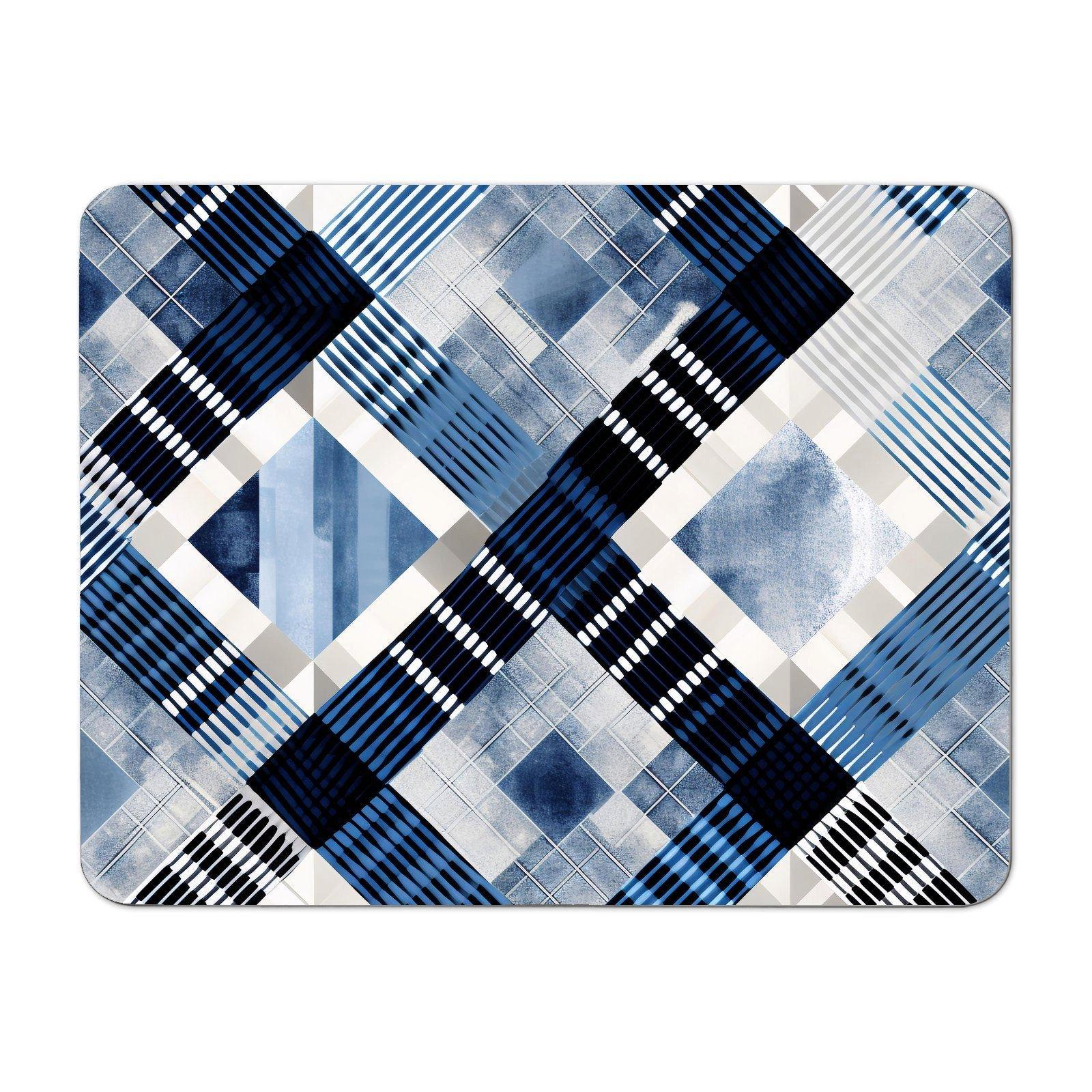 Checkered Square Black And Blue Placemats