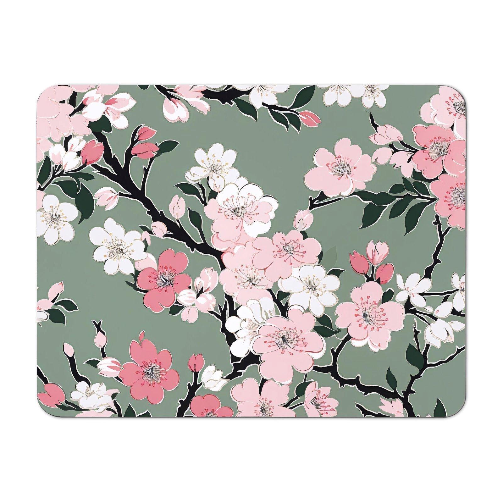 Pink Floral Abstract Pattern Placemats